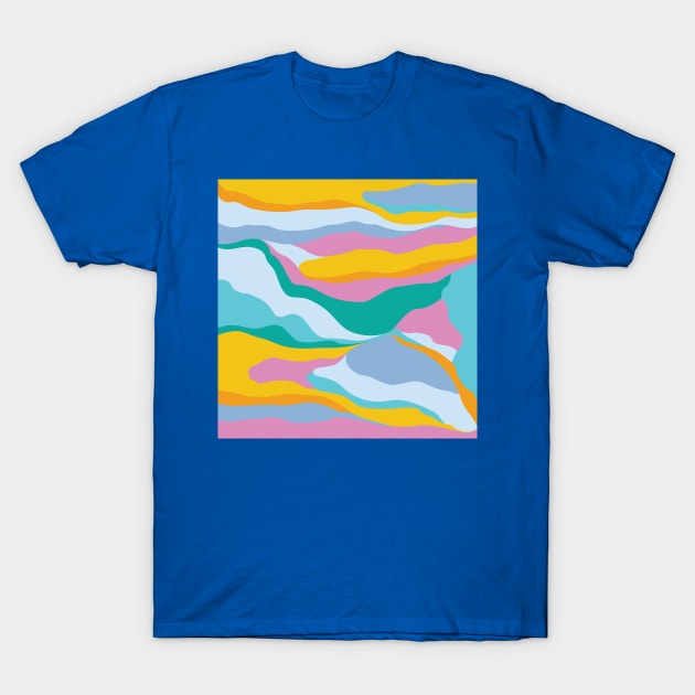 Dreamy Landscape / Colorful Abstraction T-Shirt by matise